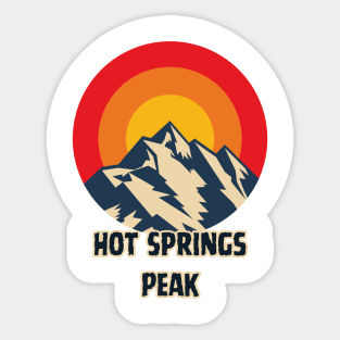 Hot Springs Peak Sticker